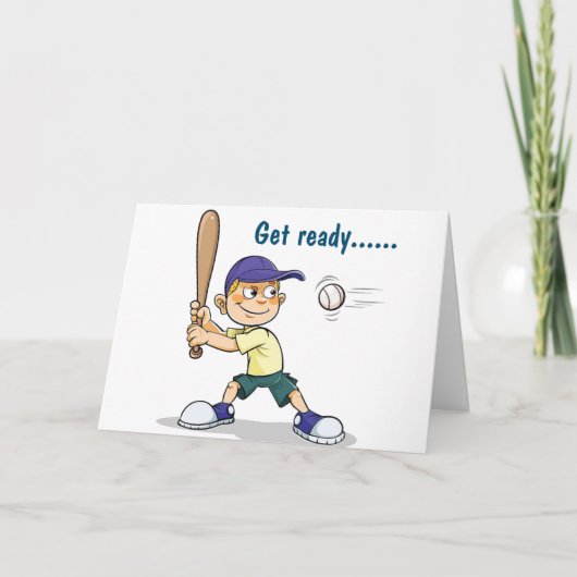 Carte GET READY FOR FUN HAPPY **8th* (Devant)