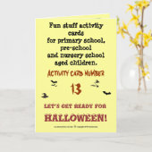 Carte Get ready for Halloween (Fleur jaune)