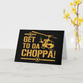 Carte Get To Da Choppa Vintage (Fleur jaune)