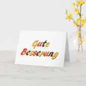 Carte Get Well (Fleur jaune)