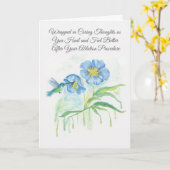 Carte Get Well Ablation Procedure Poppy, Hummingbird (Fleur jaune)