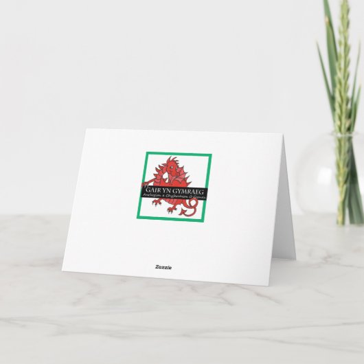 Carte Get Well Bientôt - Salutation galloise (Dos)