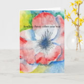 Carte Get Well Card (Fleur jaune)