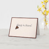 Carte Get-Well/Encouragement-Hang là-dedans! : (Fleur jaune)