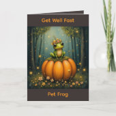 Carte Get Well Fast Pet Frog (Devant)