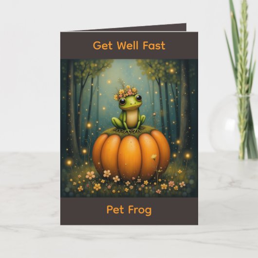 Carte Get Well Fast Pet Frog (Devant)
