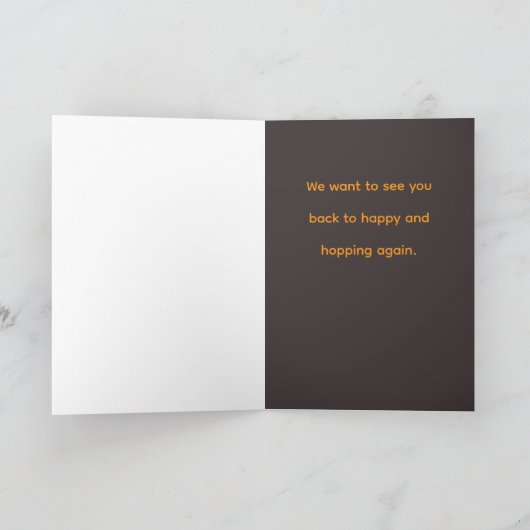 Carte Get Well Fast Pet Frog (Intérieur)