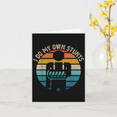 Carte Get Well Funny Injury Hand Wrist, I Do My Own Stun (Fleur jaune)