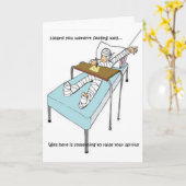 Carte Get Well Humour (Fleur jaune)