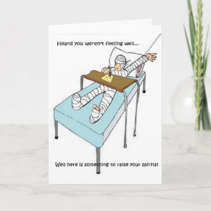 Carte Get Well Humour
