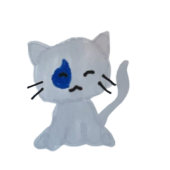 Carte  Get Well Sad Sweet Cat Cartoon for Child
