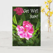 Carte Get Well Soon (Fleur jaune)