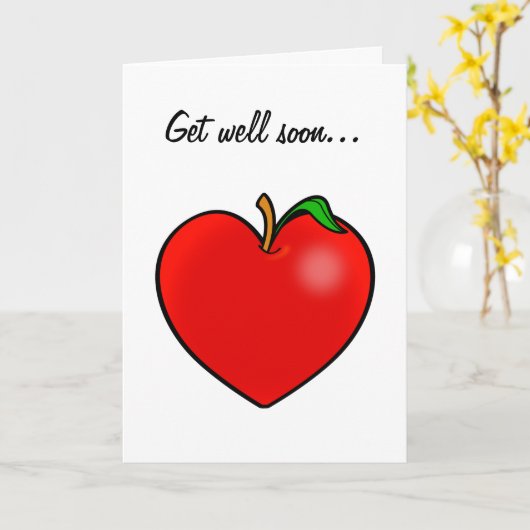 Carte Get Well Soon (Fleur jaune)