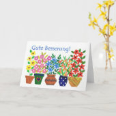 Carte Get Well Soon (Fleur jaune)