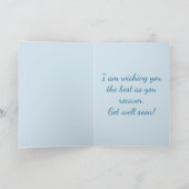 Carte Get well soon chipmunk theme (Intérieur)