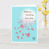 Carte Get Well Soon - Petals in the Breeze Card (Fleur jaune)