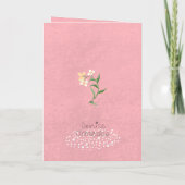 Carte Get Well Soon Pink Soft Pastel Floral Banner (Dos)