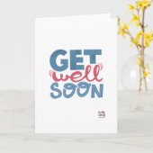 Carte Get Well Soon - Stylish Font Card (Fleur jaune)