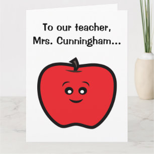 Carte Get Well Soon to a Teacher from Apple Large