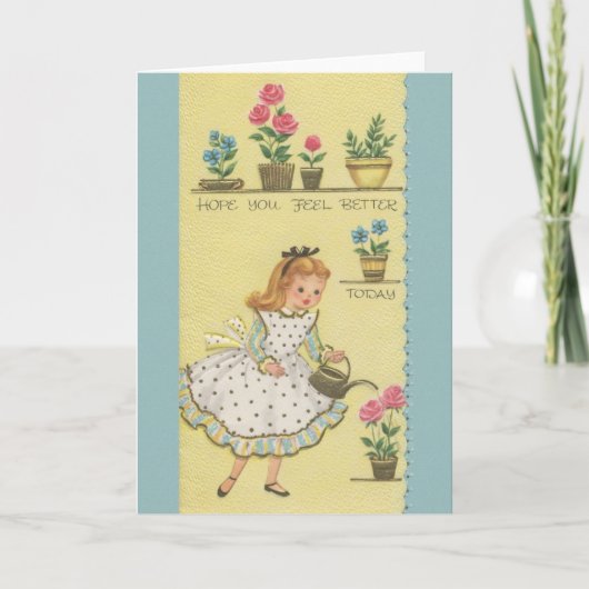 Carte Get Well vintage (Devant)