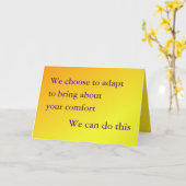 Carte Get Well, We can Adapt Card (Fleur jaune)