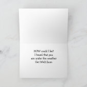 CARTE *GET WILL SOON" SAY "SAD" (Intérieur)