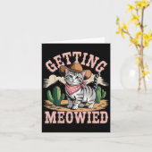 Carte Getting Meowied Bachelorette (Fleur jaune)