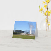 Carte Geyser Deep Blue et bison à Yellowstone (Fleur jaune)