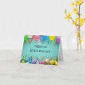 Carte Gëzuar Ditëlindjen, anniversaire en Albanie (Fleur jaune)