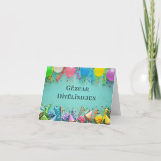 Carte Gëzuar Ditëlindjen, anniversaire en Albanie