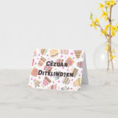 Carte Gëzuar Ditëlindjen, anniversaire en Albanie (Fleur jaune)