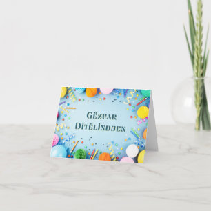 Carte Gëzuar Ditëlindjen, anniversaire en Albanie