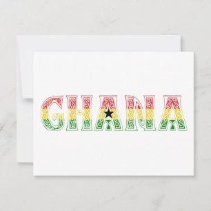 Carte Ghana Colors design !