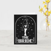 Carte Ghost Bride Coven Gothique Halloween Mariage Bache (Fleur jaune)