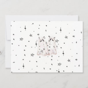 Carte Ghost Chat éffrayante "Punk Stars"