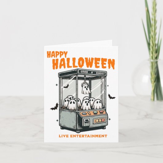Carte Ghost Claw Jeu Halloween heureux (Devant)