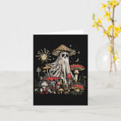 Carte Ghost Fairycore Retro Halloween Gothique Champigno (Fleur jaune)