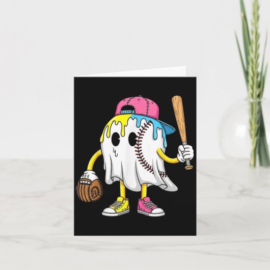 Carte Ghost Ghost Cream Baseball Spots Baseball Drits (Devant)