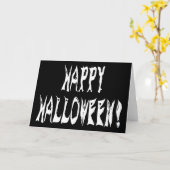 Carte Ghost Halloween (Fleur jaune)