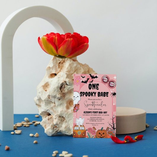 Carte Ghost Halloween un bébé effrayant Anniversaire Gro