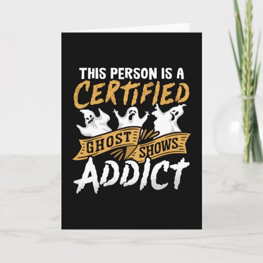 Carte Ghost Hunter Cette Personne Est Certifiée Ghost Hu (Devant)