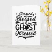 Carte Ghost Hunter Stressed Blessed Hunt Ghost Hunting (Fleur jaune)