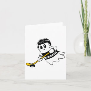 Carte Ghost Jouer Hockey sur glace Halloween Costume Spo