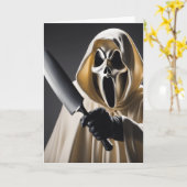 Carte GhostFace Blanc (Fleur jaune)