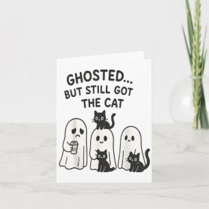 Carte Ghosting A Encore Le Chat Drôle Costume Halloween