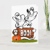Carte Ghosts et Pals Halloween conviviaux (Devant)