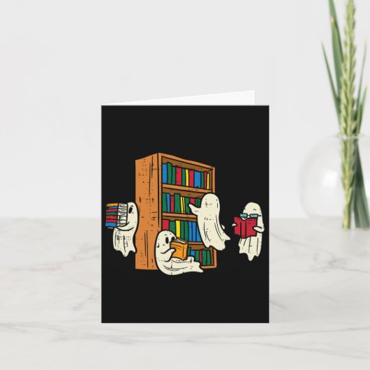 Carte Ghosts Lecture Livres Enseignant Halloween Bibliot (Devant)