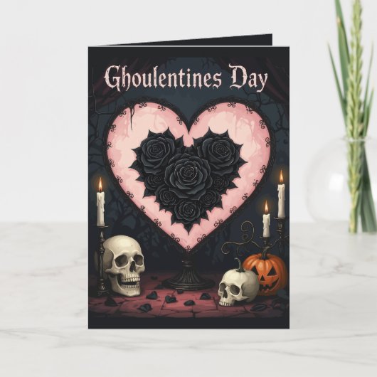 Carte Ghoulentines Day Altar To A Macabre Romance (Devant)