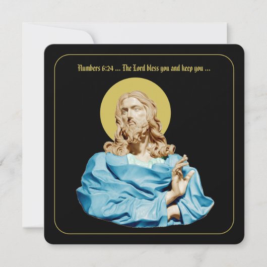 Carte Gian Lorenzo Bernini Bust of Christ 1679 (Devant)