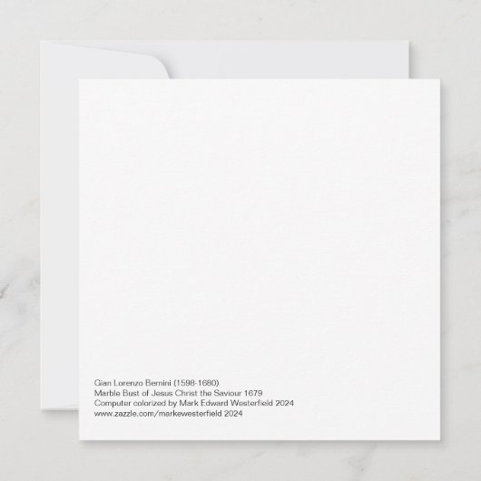 Carte Gian Lorenzo Bernini Bust of Christ 1679 (Dos)